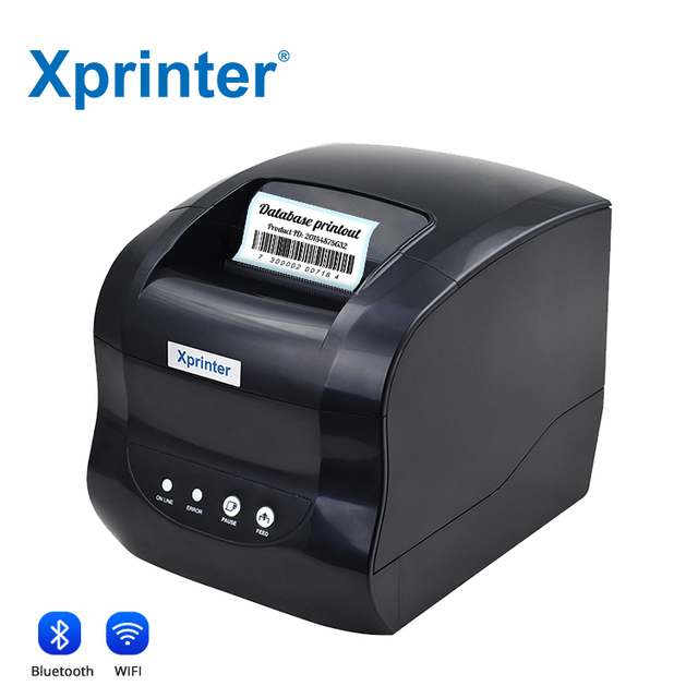 Xprinter XP-365B Thermal Label Printer 127mm/s Printing Speed Impresora De Etiquetas Adhesivas USB Label Barcode Printer