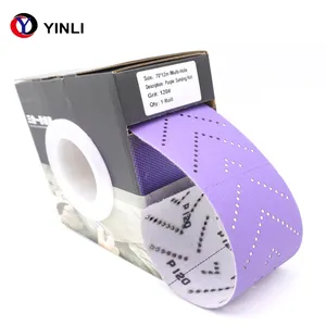 70 мм * 12 м пурпурная наждачная бумага, шлифовальный диск, абразивный вручную
