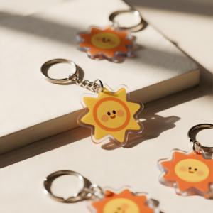 Custom Personalized Weather Plastic <strong>Acrylic</strong> <strong>Keychain</strong> Sun Cloud UV Printing Anime Cartoon Key Ring <strong>for</strong> Gift Giving - Product Image 2