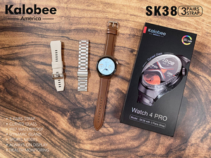 Montre connectée SK38 tendance et abordable 2026 de haute qualité, écran 1,53 pouces, IP67, avec 3 bracelets, moniteur de fréquence cardiaque, appels Bluetooth, pour hommes - Product Image 4