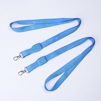 Lanière LED personnalisée avec logo, sangle de cou en polyester lumineuse avec crochet pour course nocturne, fête, concert, accessoire promotionnel lumineux