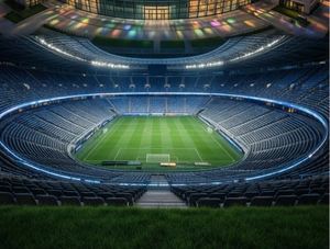 อาคารพาณิชย์โครงสร้างเหล็กสำเร็จรูปสมัยใหม่ สนามกีฬาฟุตบอลขนาดใหญ่ สนามกีฬา - Product Image 3