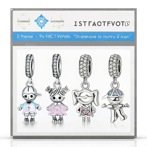 Venta al por mayor de abalorios de plata de ley S925 con circonita para pulseras de boda para niños y niñas, dijes para hacer joyería hecha a mano DIY - Product Image 3