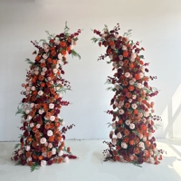 Arche de fleurs vertes en promotion, fleurs artificielles pour la décoration de mariage