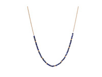 Boucles d'oreilles et collier à pampilles perlées en acier inoxydable avec connecteurs en pierres naturelles améthyste et lapis-lazuli, prix de gros