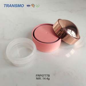 Emballage de fard à joues en plastique écologique, boîtes de fard à paupières vides individuelles, conteneur de fard à joues crème rose vide - Product Image 4