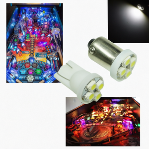 หลอดไฟ LED พินบอล SMD สีขาวเย็น BA9S T10 หลอดไฟแบบลิ่ม 6.3V 5050 SMD 1 LED สำหรับไฟเครื่องอาร์เคด - Product Image 1