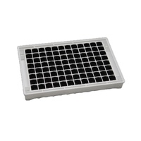 Plaque Microwell Elisa Plaque 96 puits détachable pour lecteur de microplaques Elisa Noir