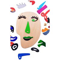 Juguetes Educativos de Madera para Niños 2022, Rompecabezas de Madera con Caras de Picasso, Juegos de Rompecabezas Montessori para Niños