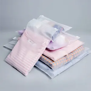 Bolsa Ziplock de plástico de varios tamaños para prendas de vestir de gran tamaño, ropa interior, cremallera transparente, bolsa de embalaje resellable