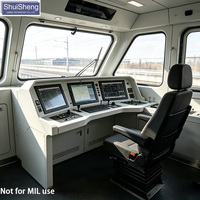 Système de console d'opérateur ferroviaire robuste, testé aux chocs selon la norme IEC 61373, équipement de console embarqué dans le train