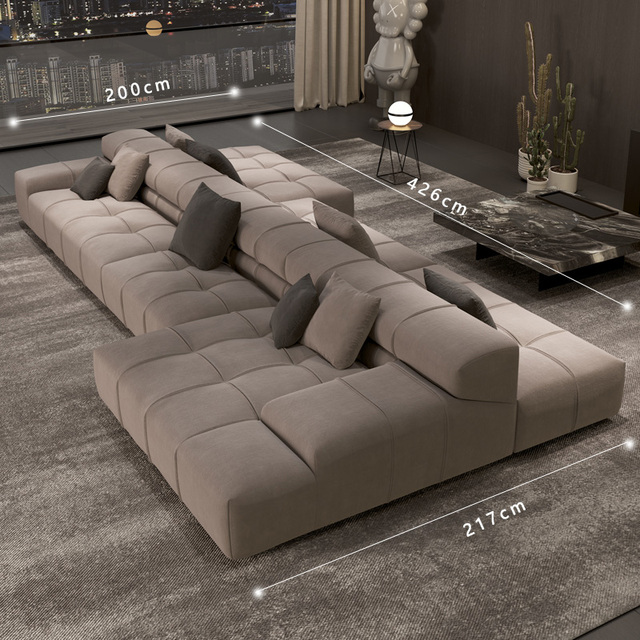 Modern Luxury Modular Cloud Couch Sectional Sofa Noridc Design Living Room Furniture Velvet Fabric Sofa Set