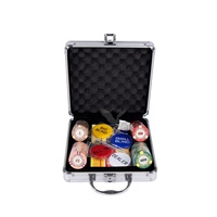YH 100 pièces 39mm mélange couleur céramique jetons de Poker Texas tournoi jetons de Poker ensemble avec nappe à vendre