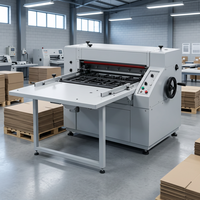 Flache Karton-Stanz- und Rillmaschine für Pizza- und Kuchenboxen, Papierverpackungs-Verarbeitungsgerät, 6500kg, 1 Jahr Garantie