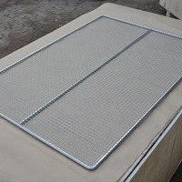 Plateau perforé en acier inoxydable et aluminium de 12 po x 17 po pour séchage de denrées congelées, cuisson du pain et refroidissement