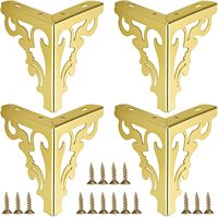 Eiserne Dreieckige Möbelbeine in Gold, 6 Zoll, Moderne Hochbelastbare Beine für Wohnzimmer, Esszimmer, Küche, Sofa, Schrank, Bett, Tragkraft 550 Pfund