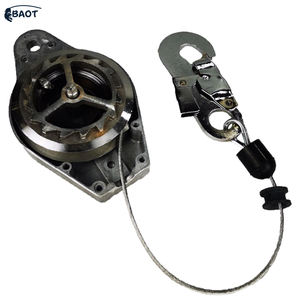 Portable manuel Double verrouillage descendeur prévention des chutes corde de sécurité auto-rétractable antichute avec accessoires d'escalade - Product Image 5