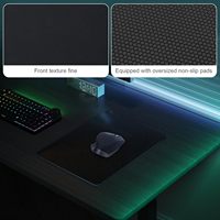 Tapis de souris en verre trempé pour e-sport, impression UV, logo personnalisable, 350x300x3mm, haute qualité, pour les joueurs et l'utilisation quotidienne au bureau