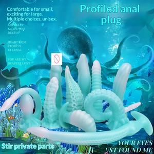 Glow-in-the-dark alien design <span class=keywords><strong>dildo</strong></span> anaalplug, SM adult toys voor vrouwen, draagbaar plezierapparaat - Product Image 1