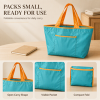 Sac de courses réutilisable avec logo personnalisé, pliable, coloré, lavable en machine, léger, écologique, sac de shopping en gros, OEM