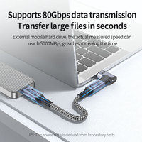 240W Schnelllade-Anschluss Magnetischer Adapter USB-C Schnellladung Datenübertragung USB4.0 Magnet-Konverter
