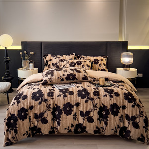 Set di <span class=keywords><strong>Lenzuola</strong></span> e Copripiumino in Peluche di Coniglio Merad Personalizzabile Moderno di Grado A Direttamente dalla Fabbrica - Product Image 1