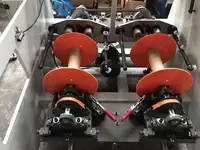 Machine de fabrication de corde de papier torsadé Double Station pour poignée de papier