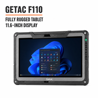 Tablette PC robuste Getac F110 G5 8e génération avec réseau 4G, 8 Go de RAM DDR4 et 256 Go FHD, ordinateur portable robuste pour l'automatisation industrielle