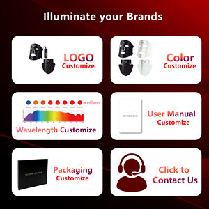 Masker Terapi Cahaya Merah ILUXRED Logo Kustom LED untuk Wajah dan Leher, Silikon Inframerah 630nm 850nm dengan Colokan AS - Product Image 5