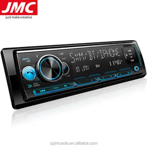 مشغل MP3 للسيارة مع دعم موسيقى BT EQ ساعة منبه TF 7 ألوان USB 12 فولت LCD شاشة 1din LCD شاشة JMC عالمية 2 منفذ USB