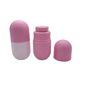 Bouteille en forme de Capsule de couleur personnalisée de 120ml avec bouchon à vis pour les comprimés de Capsule de pilule bouteille de médecine de supplément