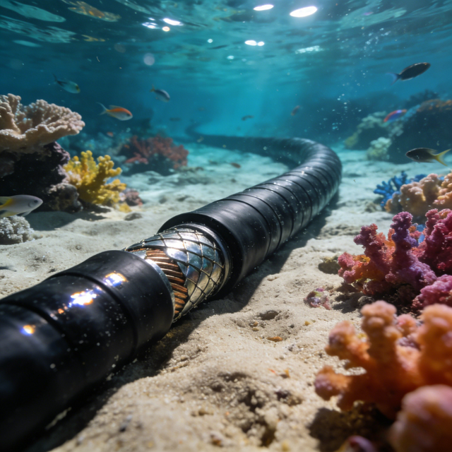 Shenguan Optical Fiber Submarine Cable FRP/PE/PP Insulated 1 to 35kV Underwater Industrial Communication Cable