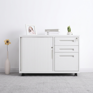 Storage Unit for Home Office KD Structure Steel Password-protected Mobile Cabinet with <b>File</b> Folder and Hanger Desk - Product Image 6
