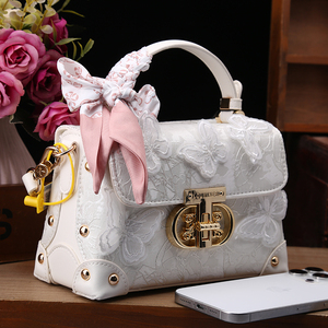 Bolso Tote Cruzado con Cremallera y Encaje Pequeño Estilo Chino Nuevo <span class=keywords><strong>al</strong></span> <span class=keywords><strong>por</strong></span> <span class=keywords><strong>Mayor</strong></span> Loumixer 2025, Bolso de Mano Plegable Portátil Ligero y Duradero - Product Image 5