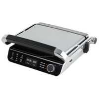 Grill multifonction Easy Clean à écran numérique, température réglable, ouverture à 105 et 180 degrés, plaque de 300x245mm, appareil à panini détachable pour la maison