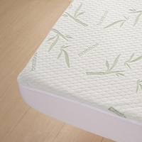 Drap-housse en bambou rafraîchissant personnalisé, jacquard 3D, couche d'air intercalaire, tricot extensible, housse de matelas pour bébé, doux, respirant, imperméable
