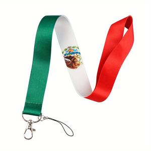 Werbe Premium Mexiko Flagge Airbus Shackle <span class=keywords><strong>Lanyard</strong></span> Metall clip gedruckt Anime Breakaway Lan yards mit Logo Custom - Product Image 3