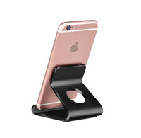 Support de téléphone en aluminium de haute qualité Support de téléphone portable de bureau réglable Compatible avec les tablettes