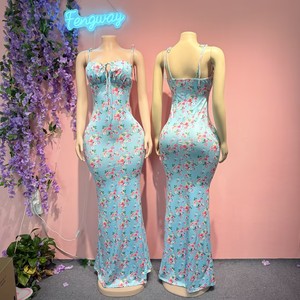 Nuovi Abiti Lunghi da <span class=keywords><strong>Donna</strong></span> di Alta Qualità Primavera 2026, Vestiti Eleganti con Spalle Scoperte, Sexy Abito Lungo Floreale, Abito Casual - Product Image 2