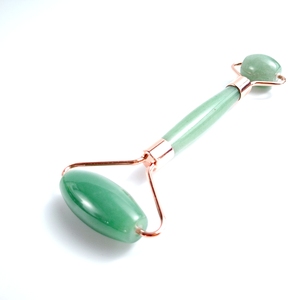 Meilleure Vente Gravure Laser Logo Pas de <span class=keywords><strong>Bruit</strong></span> Aventurine Vert Naturel Véritable Vert Jade Rouleau Pour SPA - Product Image 6