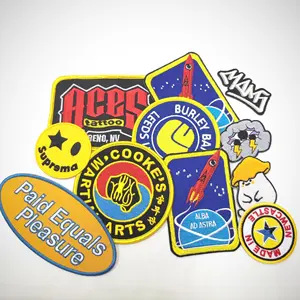 New Trend Factory Direct Sales Sportswear Embroidery Labels Applique National Association Basketball Team Logo Patches