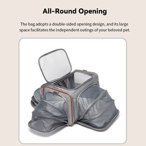 HB PET-Hunde katzen rucksack mit großer Kapazität Solid Out going Carrying Trolley Case Button Atmungsaktive Handtasche Praktisch zum Tragen - Product Image 5