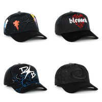 Casquettes de baseball personnalisées en gros à 5 panneaux avec doublure en satin, broderie personnalisée, logo, casquette de baseball de haute qualité pour l'extérieur, chapeaux à barbes