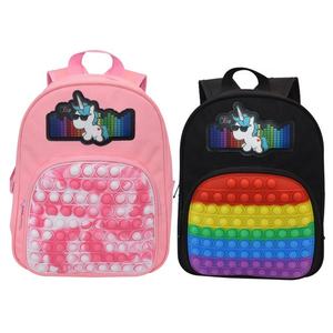 <span class=keywords><strong>Sac</strong></span> à dos arc-en-ciel pour fille, avec son à bulles - Product Image 1