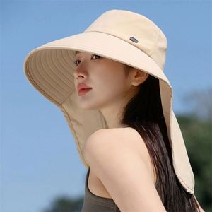 Chapeau de soleil anti-UV pour femme, idéal pour l'été, l'escalade, les sports, avec une grande visière, chapeau de pêcheur - Product Image 3