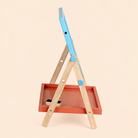 Chevalet de table en bois écologique personnalisable pour enfants avec tableau noir et plateau de rangement, jouet éducatif Montessori, vente en gros