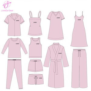 <span class=keywords><strong>Pigiama</strong></span> Personalizzato in Cotone, Bambù e Modal <span class=keywords><strong>per</strong></span> Donne, Set Morbido da Notte, Abbigliamento da Casa, <span class=keywords><strong>Pigiama</strong></span> a Due Pezzi <span class=keywords><strong>per</strong></span> <span class=keywords><strong>Donna</strong></span> - Product Image 2