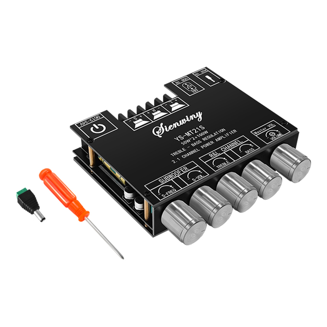 YS-MT21S Audio Amplifier Board Digital Stereo Subwoofer 2.1 3 Channel 50W*2+100W CS8673E -compatible YS MT21S