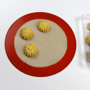 뜨거운 판매 내열성 실리콘 요리 매트 패드 식품 안전 라운드 실리콘 베이킹 매트 세트 피자 - Product Image 5