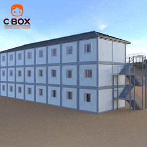 Casa Contenedor Prefabricada Portátil Cbox, Edificio Móvil Desmontable, Dormitorio para Obras de Construcción, Apartamento de 3 Pisos - Product Image 3
